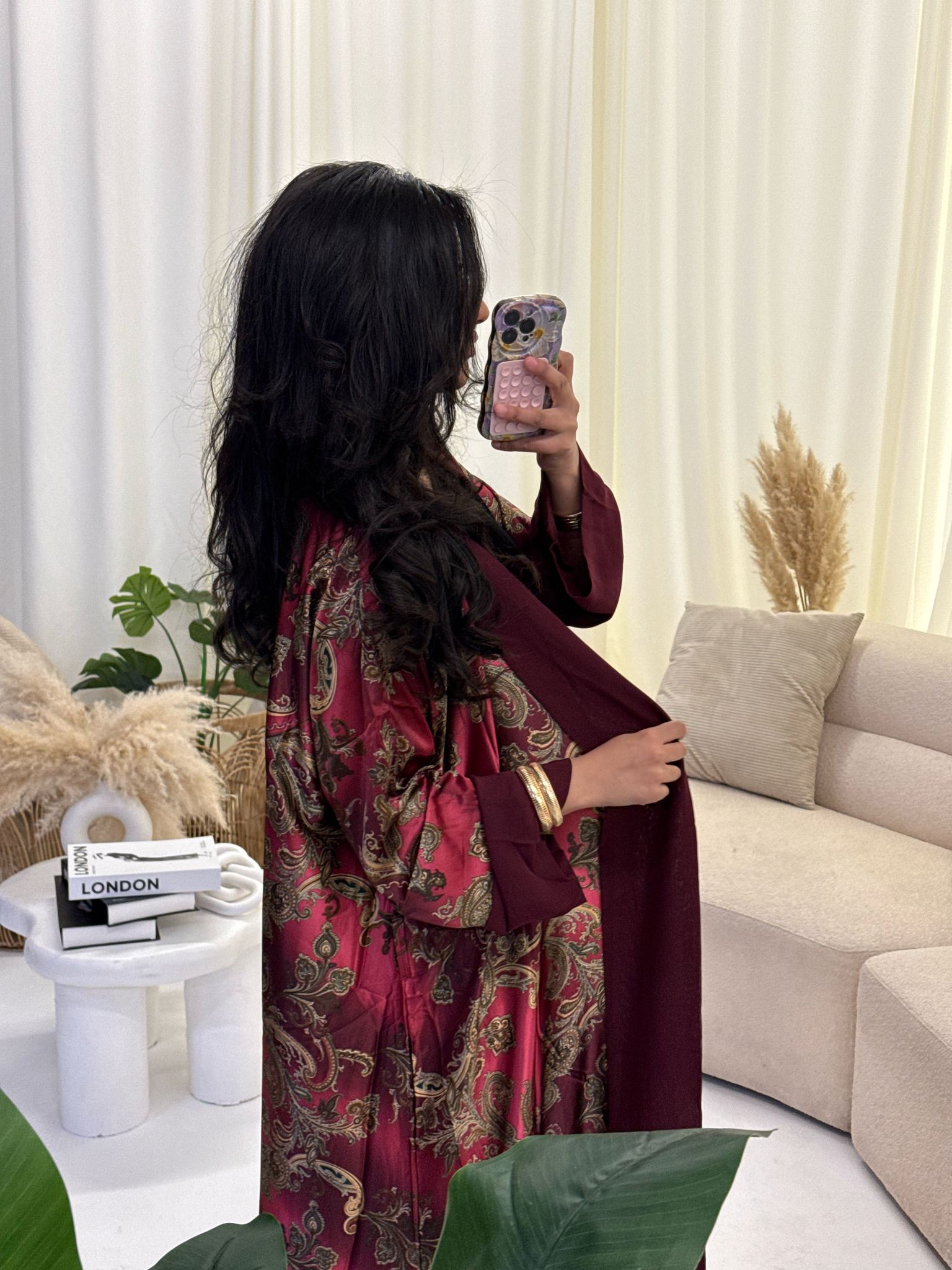 Zahra - Maroon/Pink